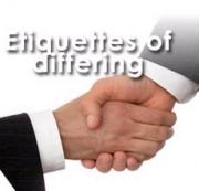 Etiquettes of differing in Islam
