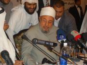  الشيخ الدكتور القرضاوي يلقي كلمته في مؤتمر النصرة