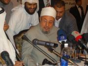  الشيخ الدكتور القرضاوي يلقي كلمته في مؤتمر النصرة